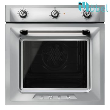   SMEG LÉGKEVERÉSES SÜTŐ, Victoria design, 8+1 funkció, 3 vezérlőgomb, gőztisztítás, ujjlenyomatmentes rozsdamentes acél