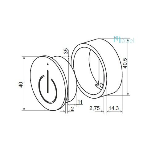 SLA03 vezeték nélküli kapcsoló, vevő egység nélkül