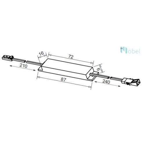SLA05 vevőegység SLA03 és SLA04 kapcsolóhoz