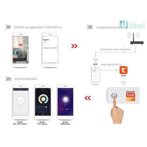 SLA07DIM WIFI SMART kapcsoló