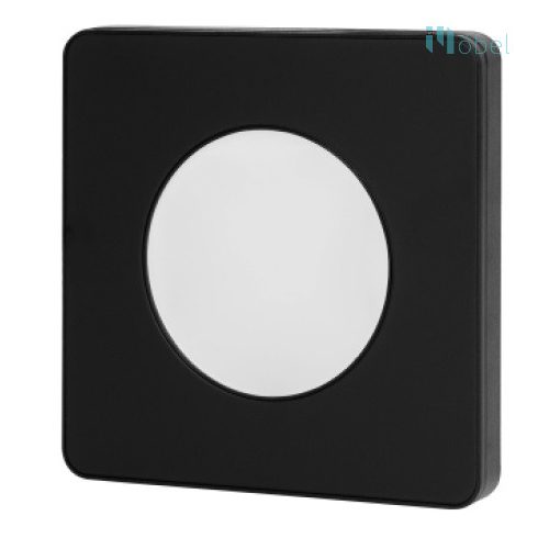 SLL03 LED lámpa, négyzet, fekete, természetes fehér, 3W 