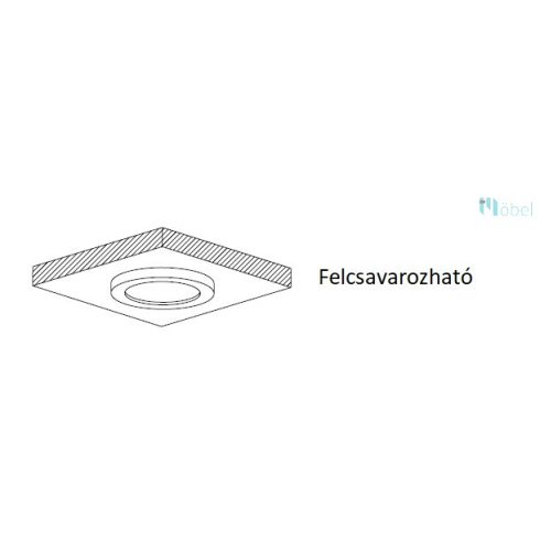 SLL05CCT LED lámpa,kerek D-94, fekete, 2700-6500K állítható színhőmérséklet, 4W