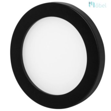   SLL05CCT/TS LED lámpa,kerek D-94, fekete, 2700-6500K állítható színhőmérséklet, beépített kapcsolóval, 4W