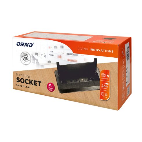 Asztallapba építhető konnektor+ USB + hálózati csatl