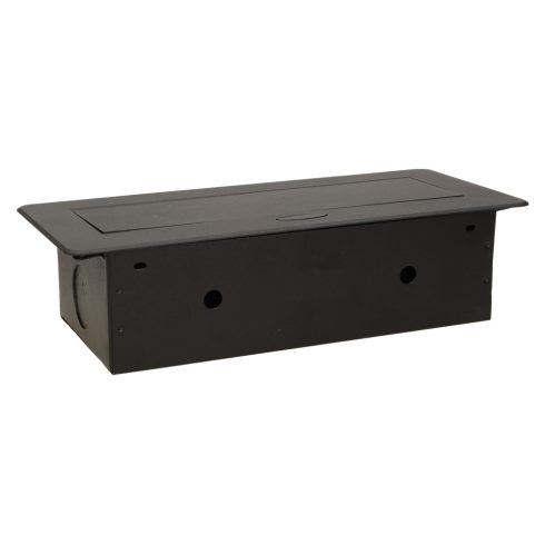 Asztallapba építhető konnektor+ USB - fekete