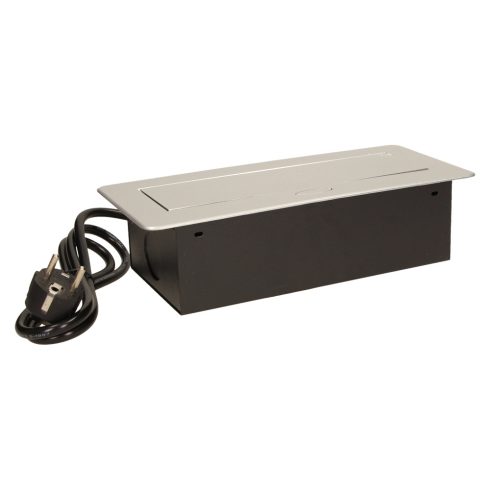 Asztallapba építhető konnektor, kerekített széllel