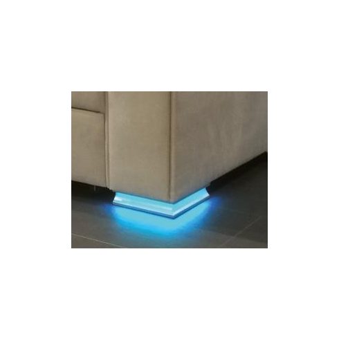 "L" alakú alumínium világítós kanapéláb