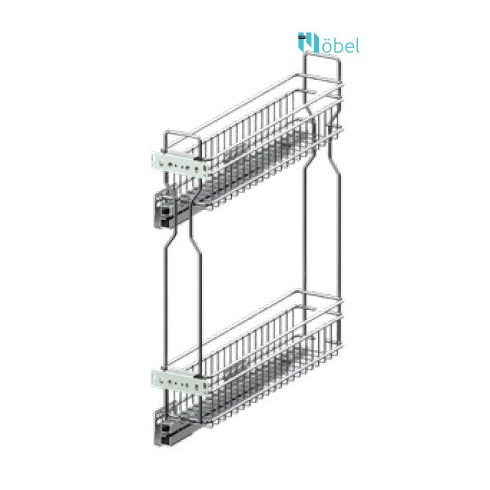 REJS SIMPLY oldalszerelésű kosár fékes, oldalszerelésű 200 mm, balos, króm