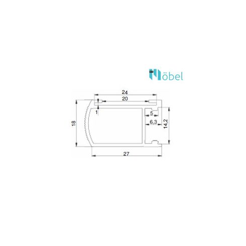 REJS VILÁGÍTÓ MÁNDLIRÚD 2000 mm, alu