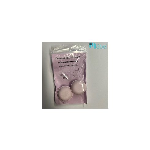 Öntapadós ajtóütköző MACARON, rózsaszín (2db/csomag)