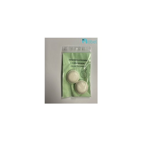 Öntapadós ajtóütköző MACARON, fehér (2db/csomag)