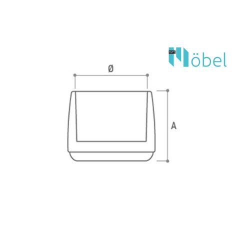 PVC széklábkupak – fekete