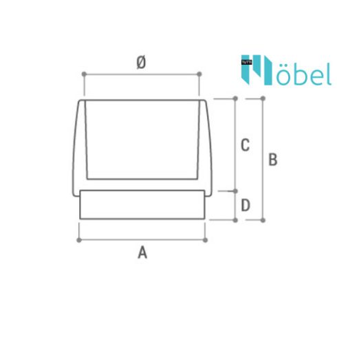 Átlátszó filcpárnás külső széklábkupak – 18 mm