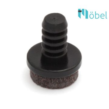 Csődugó filces talppal – fekete 