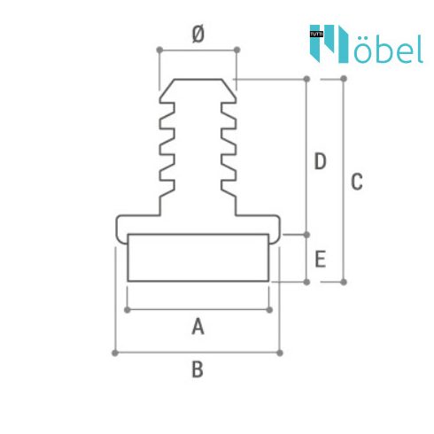 Csődugó filces talppal – fekete 