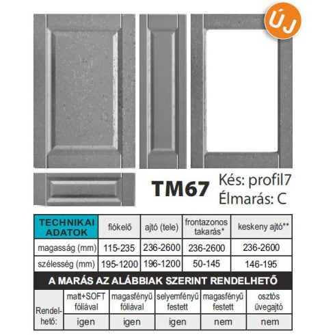 TM67 Marásminta