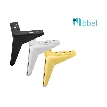 SL027 kanapé láb - 12 cm, matt fekete