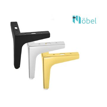 SL027A kanapé láb - 10 cm, matt fekete