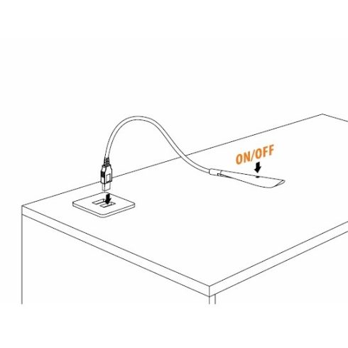LILI Karos LED lámpa USB csatlakozóval