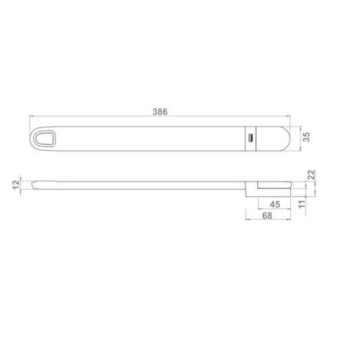 SILKA USB LED lámpa Fekete, természetes fehér