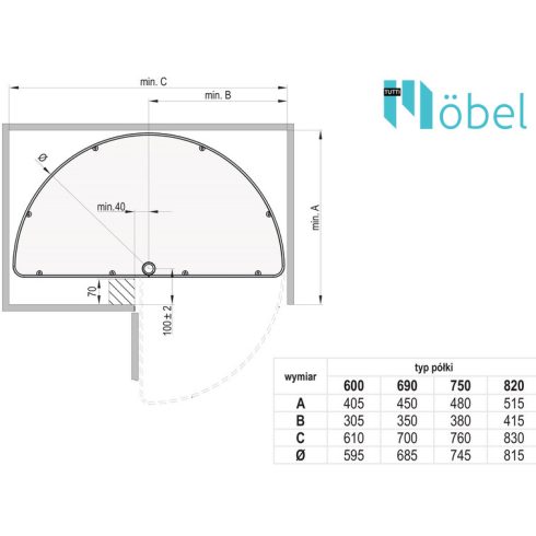 REJS VARIANTLine NOVA forgó kosár, 1/2 