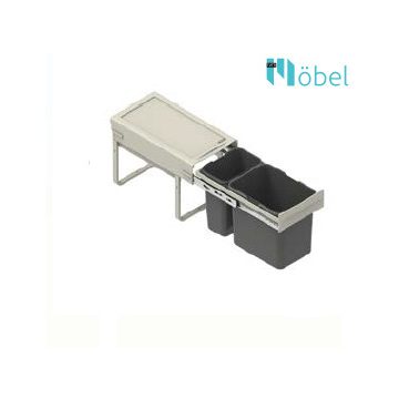   REJS JC 603 Kihúzható szemetes (15L+7L), 30-as szekrénybe H-330, 500 mm mélység