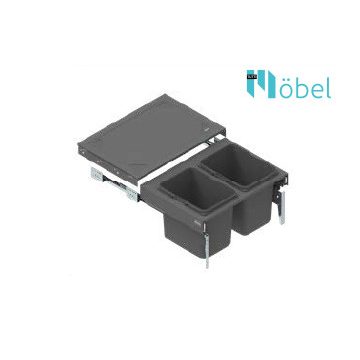   REJS SEGREGO Kihúzható szemetes (2x15L), 60-as szekrénybe H-320, 480 mm mélység