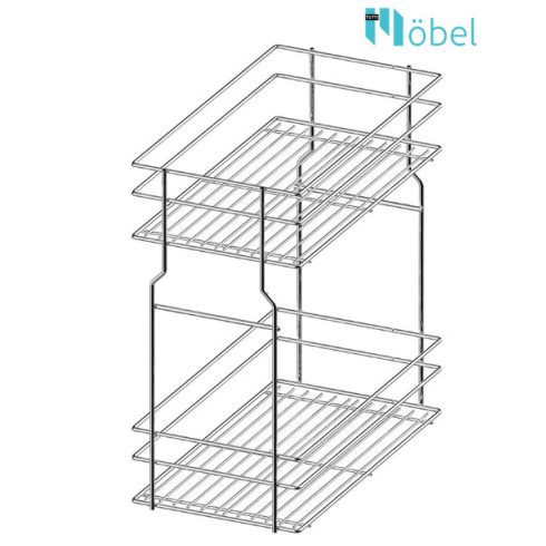 REJS MULTILine MINI alsószerelésű kosár, sín nélkül, L-450 mm