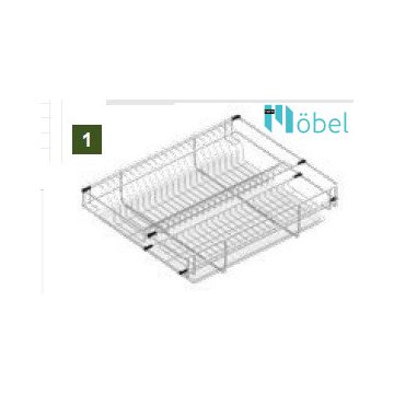   REJS VARIANT tányértartó fiók, csepegtetővel, L-450 mm, króm