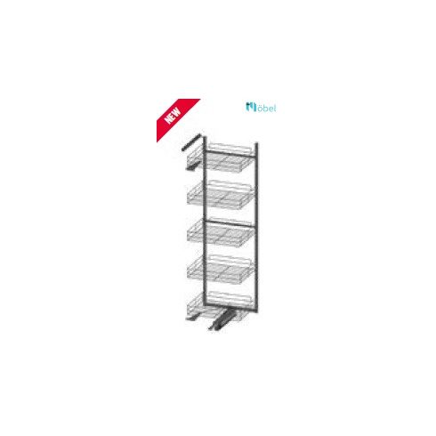 REJS MAXIMA CLASSICLine SPACE kamravasalat, 600 mm, 5 polc, 1700 mm, grafit