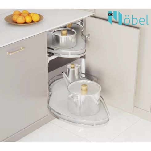 REJS ERGO CORNER OPTIMA 900/500, fehér/króm, bal