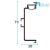 5450 LED "U" Gola, 4000 mm