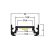 LED profil SURFACE - fekete