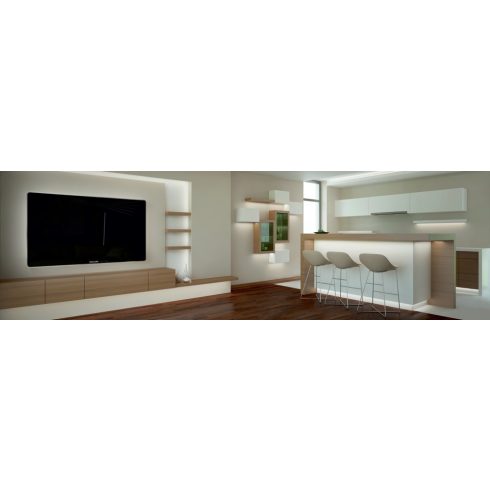 LED profil SURFACE - fekete
