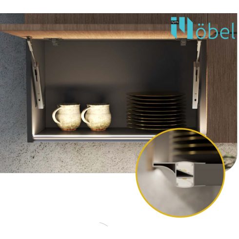 REJS LED GOLA profil, felső szekrényhez, 3000 mm, alu
